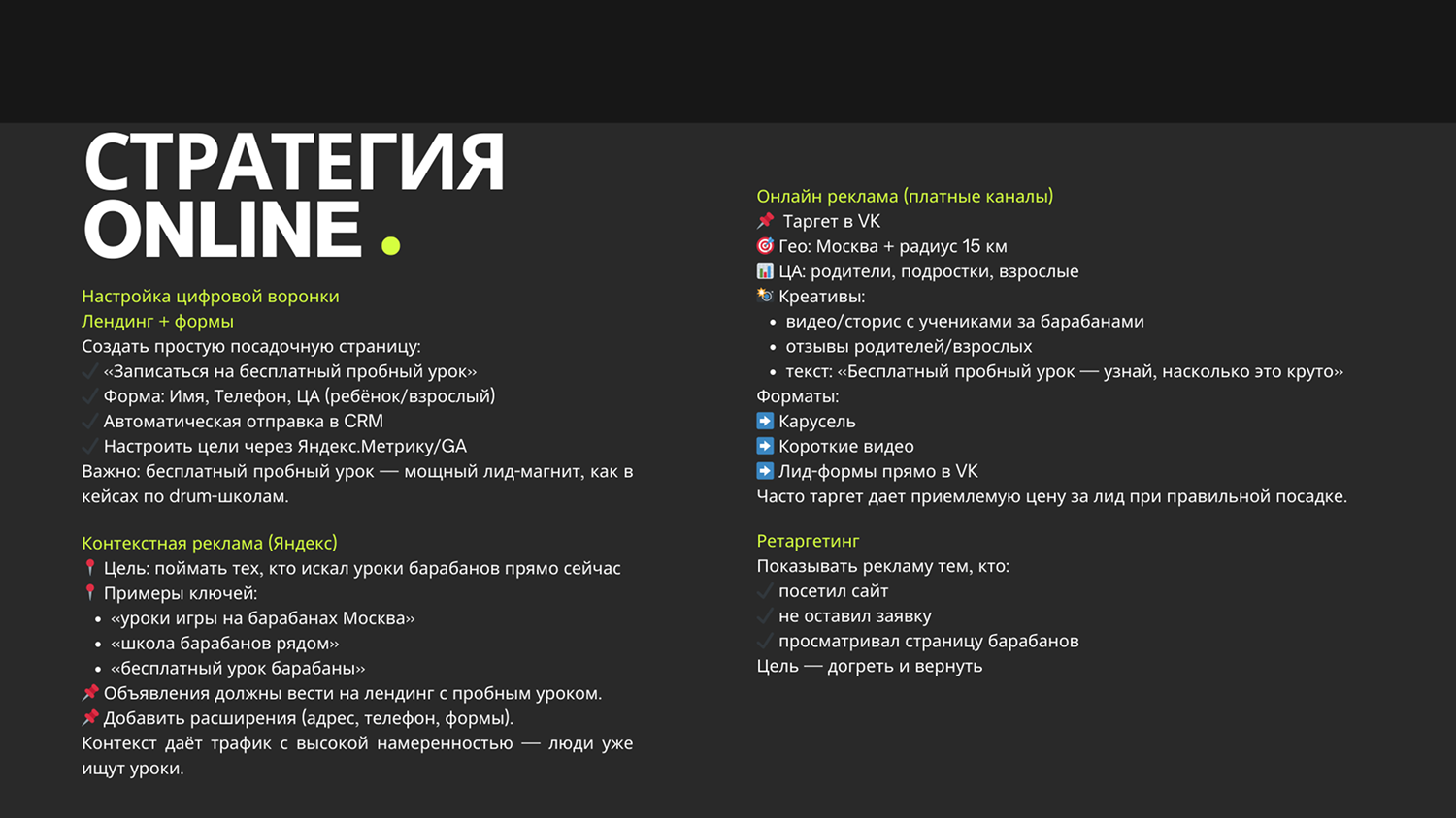 Контент-стратегия для социальных сетей на 4 недели