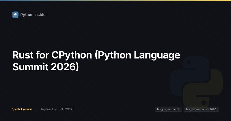 Зачем CPython предлагают Rust и почему начинают с zlib